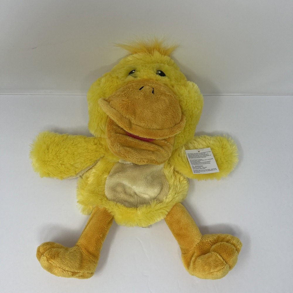 KellyToy Quacking Duck Hand Puppet Plush Stuffed Animal 13 inches Soft Furry Toy - Picture 5 of 16